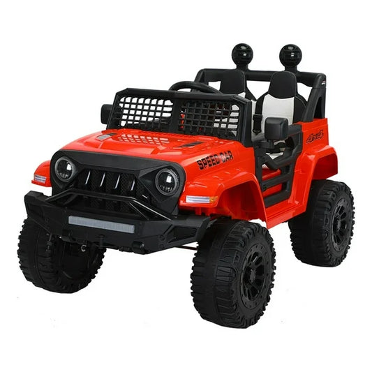 Carro Montable Eléctrico Jeep Aeiou Bhm6588 Rojo (2 disponibles)