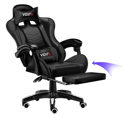 Silla Gamer negra con tapizado de poliuretano (3 disponibles)