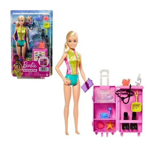 Set de Juego Barbie Profesiones Bióloga Marina (3 disponibles)