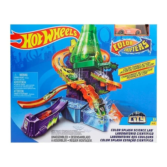 Pista de Juguete Hot Wheels City Color Shifters Laboratorio Científico (3 disponible)