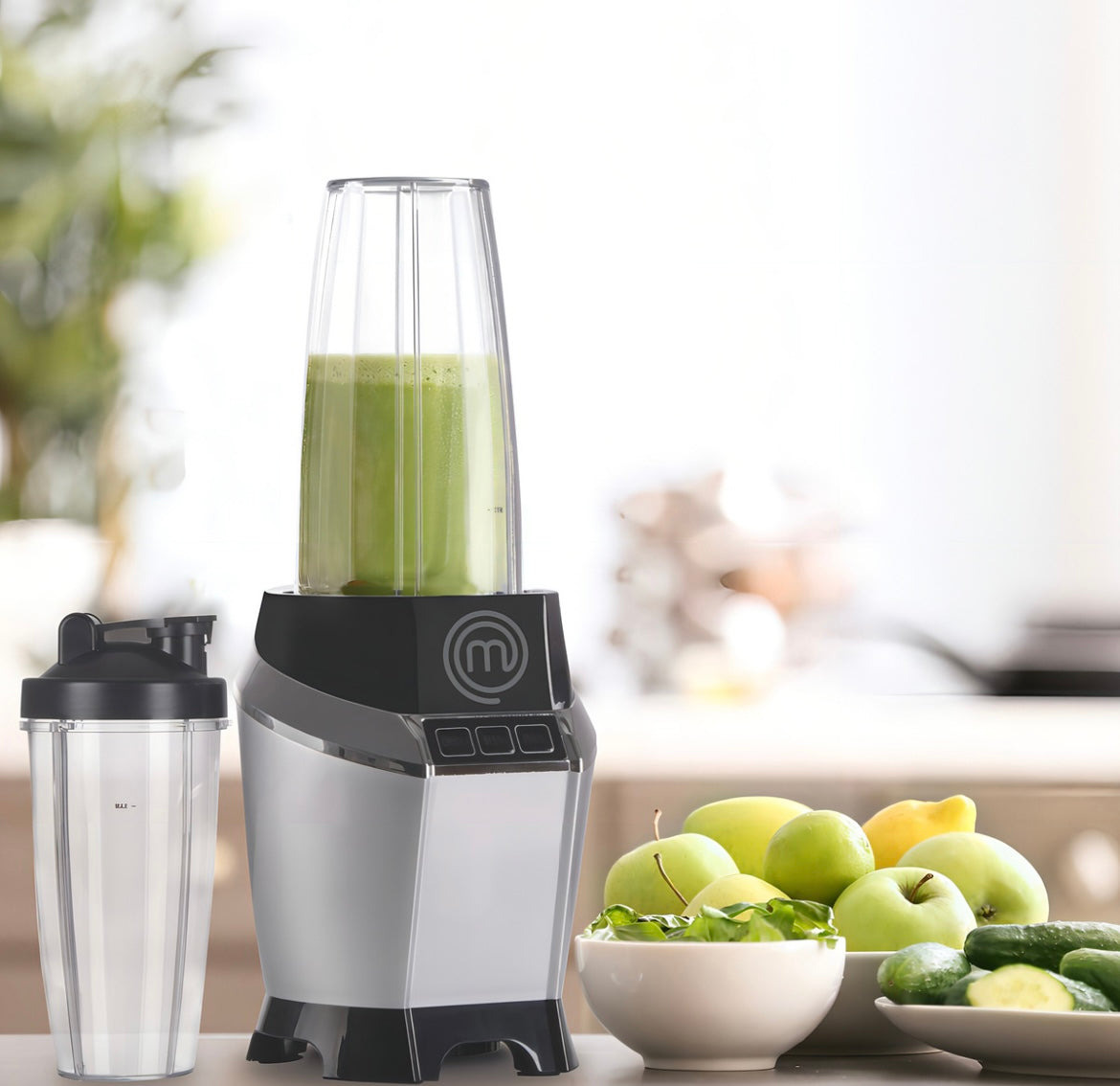 Licuadora Y Procesador Nutri-blender Max 1000w Masterchef Color Plateado (3 disponibles)